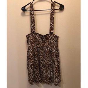 Wild Fable Cheetah Print Overall Dress